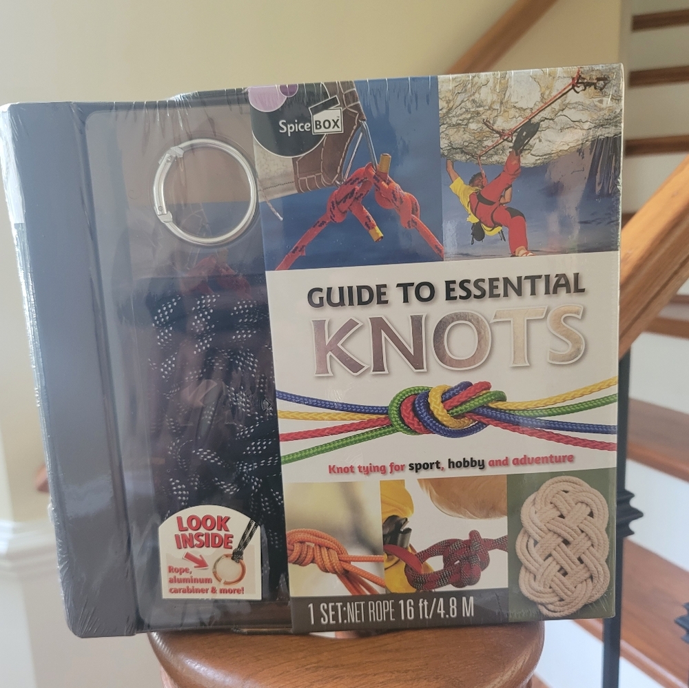 Spice Box Guide To Essential Knots Instruction Kit Rope Tying Climb Camp Hobby